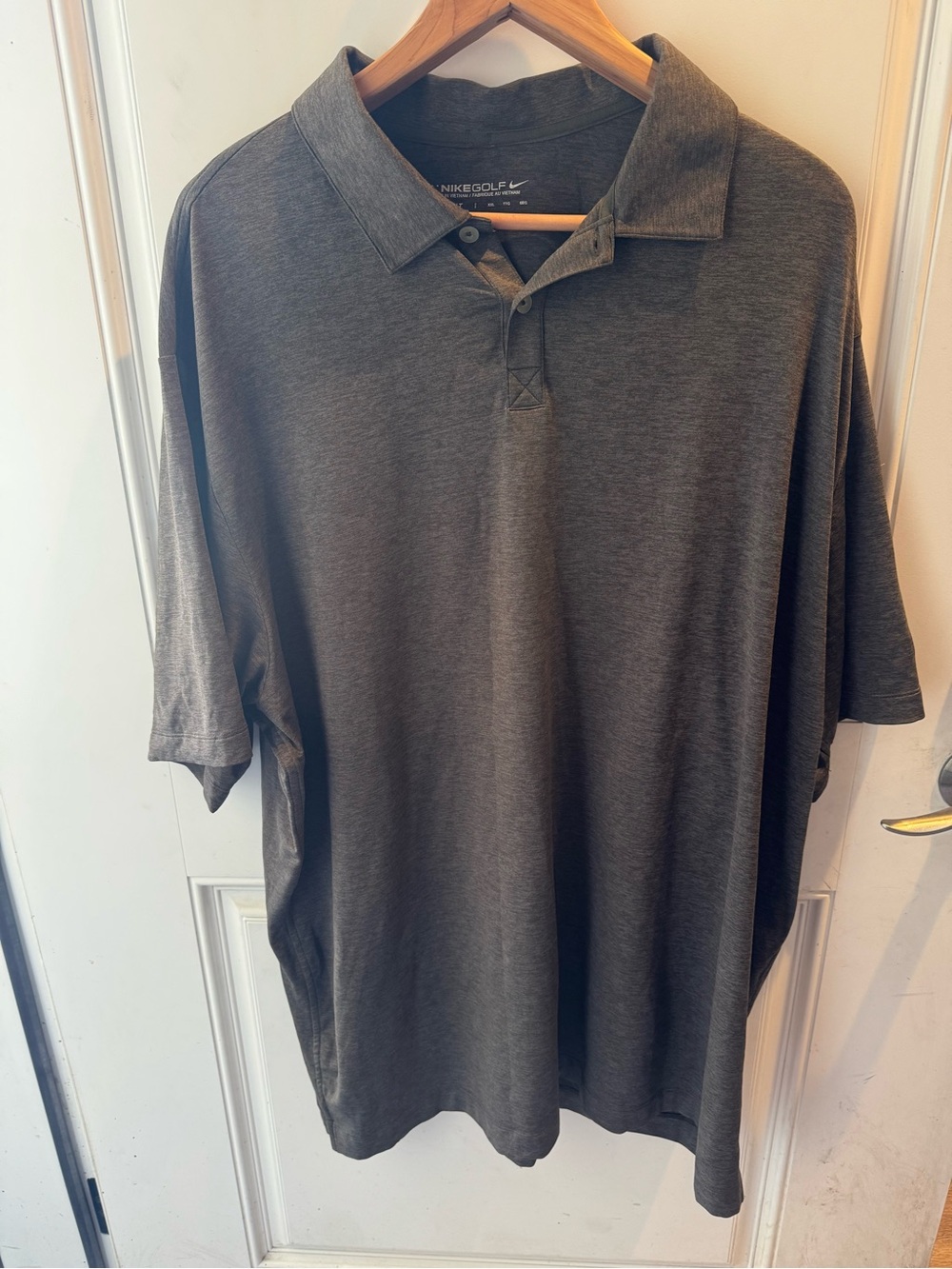 Nike Men's Charcoal Gray Polo Shirt